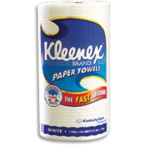 KLEENEX Kitchen Towel White 60 sheets Carton of 6 rolls