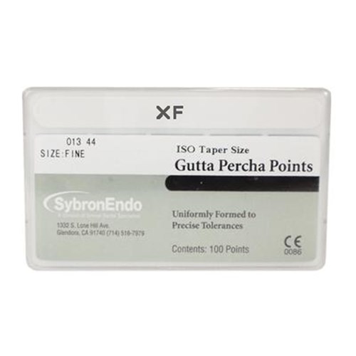 Kerr Accessory Gutta Percha Points - Tapered - Extra Fine, 100-Pack