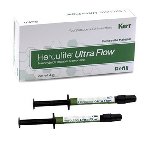 Kerr Herculite Ultra Flow - Shade A1 - 2g Syringe, 2-Pack with 20 Dispensing Tips