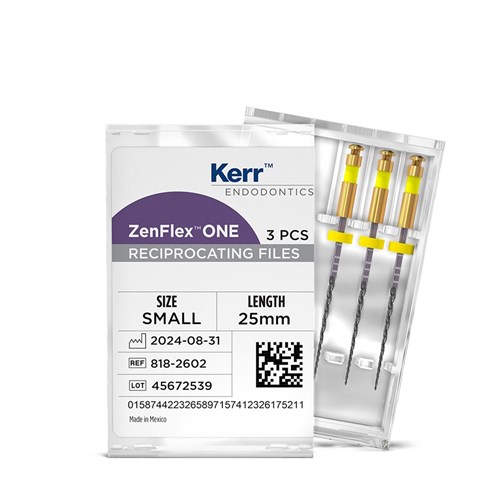 Kerr ZenFlex One - Reciprocating NiTi File - .20/.06/25mm, 3#NAME?