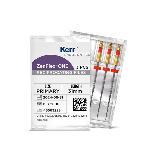 Kerr ZenFlex One - Reciprocating NiTi File - .25/.06/31mm, 3#NAME?