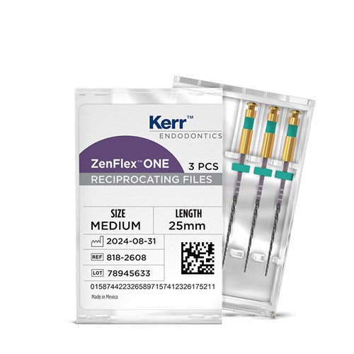 Kerr ZenFlex One - Reciprocating NiTi File - .35/.06/25mm, 3#NAME?