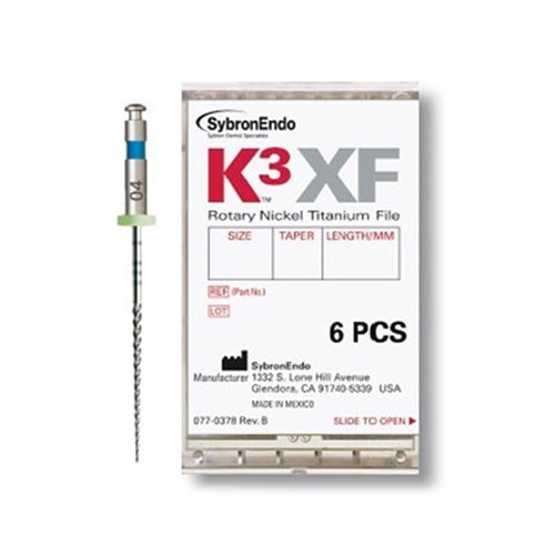 K3 XF File 25mm Size 20 .12 Taper Pack of 6