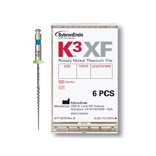 K3 XF File 21mm Size 40 .06 Taper Pack of 6