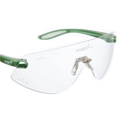 HOGIES Safety Glasses Tinted Silver Metallic Frames