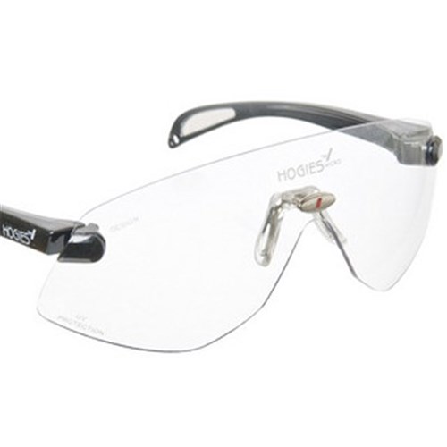 HOGIES Safety Glasses Clear Black Frame