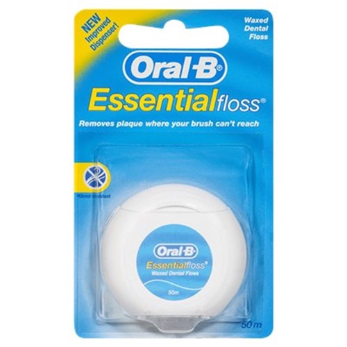 ORAL B Essential Floss Waxed 50m Pack of 6