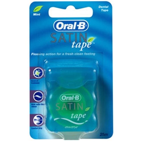 ORAL B Satin Tape 25m Pack of 6