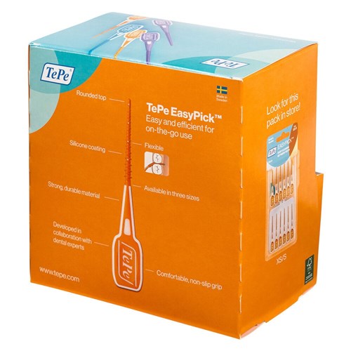 TePe EasyPick Orange XS/S 100x2pc Dispenser Box