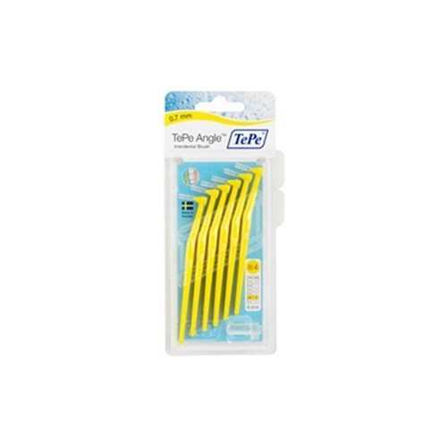 Tepe Angle Brush Yellow 0.7mm Pack of 6