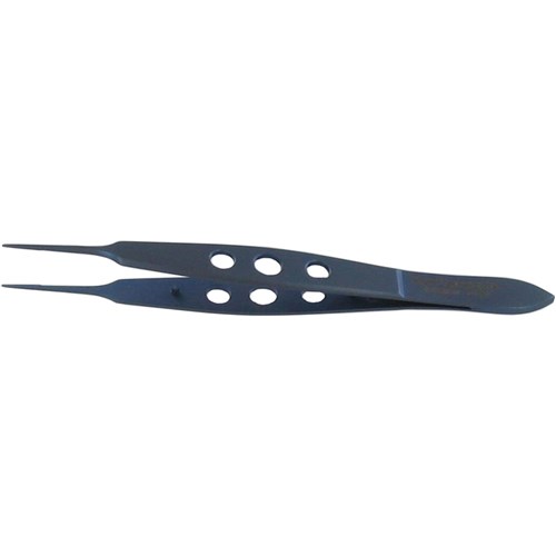 TITANIUM MICRO SURGICAL TISSUE FORCEP STR 110mm NON SERRATED