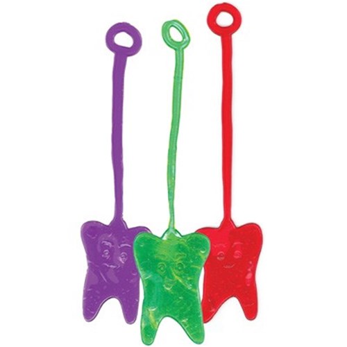 Neon Sticky Teeth 36 Pack Assorted Colours