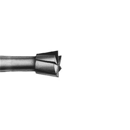 Komet Steel Bur - 2-010 - Inverted Cone - Straight (HP), 6-pack