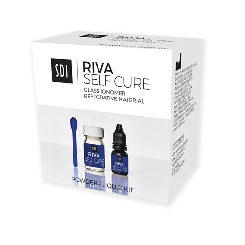 SDI Riva Self Cure - Bulk Fill Glass Hybrid Restorative - A3.5 Regular - 15g Powder and 6.9ml Liquid