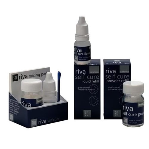 SDI Riva Self Cure - Bulk Fill Glass Hybrid Restorative - A4 Regular - 15g Powder and 6.9ml Liquid