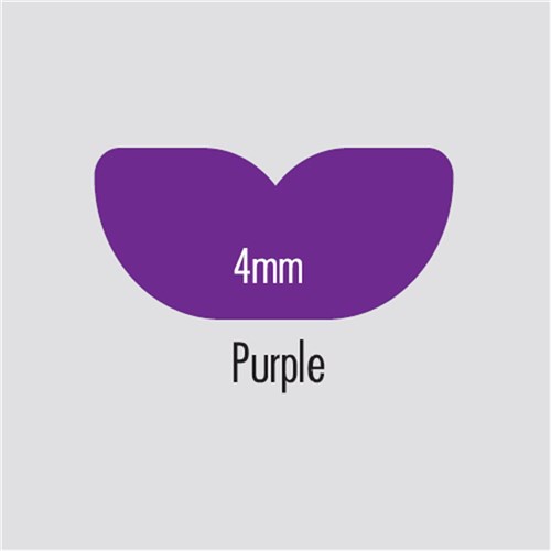 Briteguard Mouthguard - 4mm x 125mm - Purple - Round