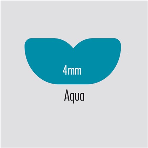 Briteguard Mouthguard - 4mm x 127mm - Aqua - Square