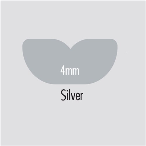 Briteguard Mouthguard - 4mm x 127mm - Silver - Square