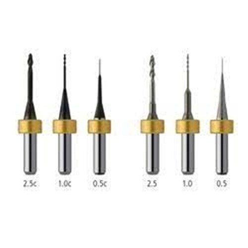 Ivoclar PM7 2.5mm Ball Carbide Milling Single Cutter YELLOW