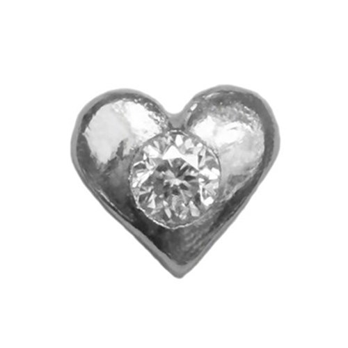 Twinkles Heart with Diamond 0,01ct White Gold 18k