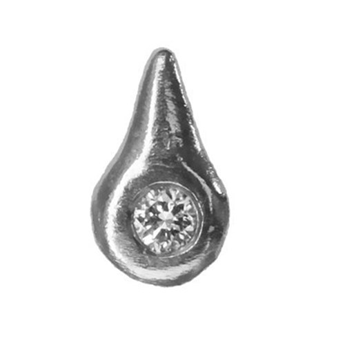 Twinkles Droplet with Diamond 0,01ct White Gold 18k