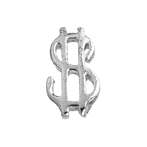 Twinkles Dollar Sign White Gold 18k