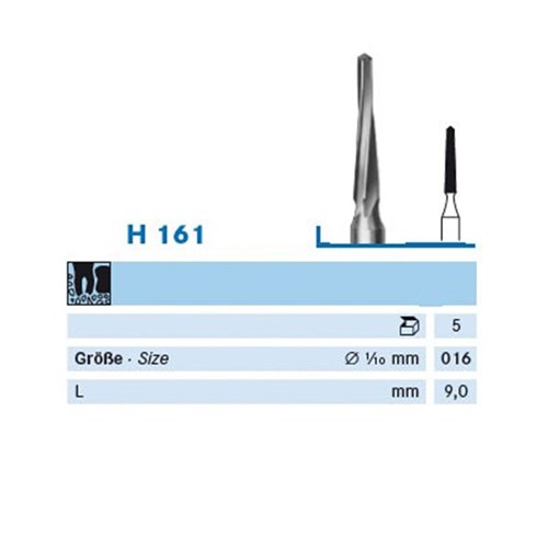 Tungsten Carbide Bur KOMET #H161-016 Lindemann HP x 5