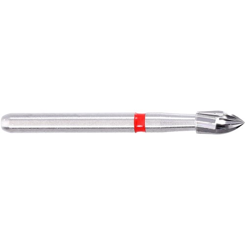 Komet Tungsten Carbide Bur - H46-018 - Finishing Flame - High Speed, Friction Grip (FG), 5-Pack
