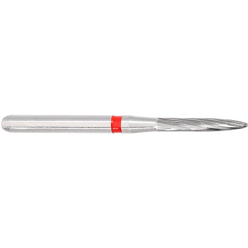 Komet Tungsten Carbide Bur - H48L-012 - Finishing Flame - High Speed, Friction Grip (FG), 5-Pack