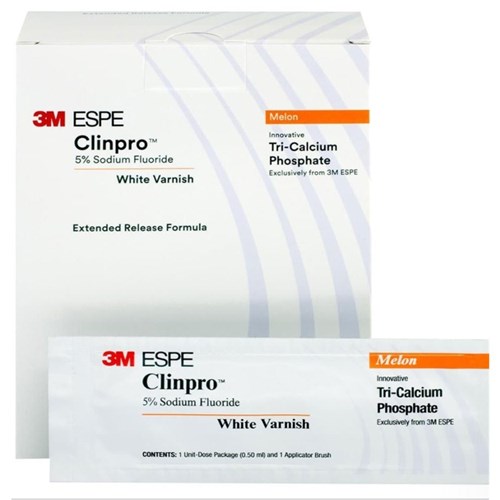 3M Clinpro White Varnish - 0.5ml UnitDose - Melon, 50-Pack