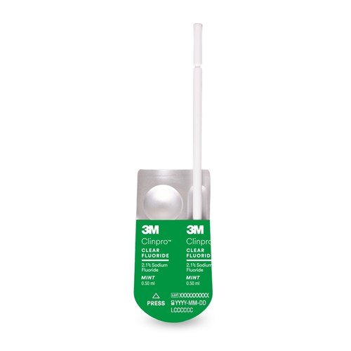 Clinpro Clear Fluoride Mint 0.5ml 50pk
