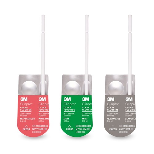 Clinpro Clear Fluoride Mint 0.5ml 50pk