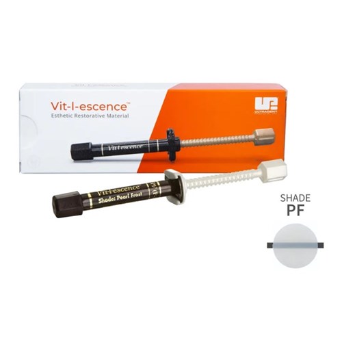 Ultradent Vit-l-escence - Esthetic Restorative Material - Shade Pearl Frost - 2.5g Syringe