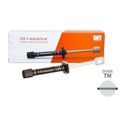 Ultradent Vit-l-escence - Esthetic Restorative Material - Shade Translucent Mist - 2.5g Syringe