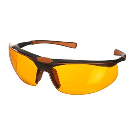 Ult 0508 Ultratect Orange Lens Glasses Black Frame