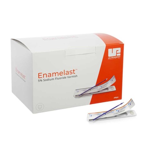 Ultradent Enamelast Fluoride Varnish - Orange Cream - UnitDose, 200-Pack with Applicator Brush