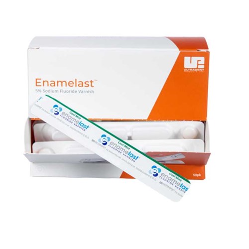 Ultradent Enamelast Fluoride Varnish - Cool Mint - UnitDose, 500-Pack with Applicator Brush