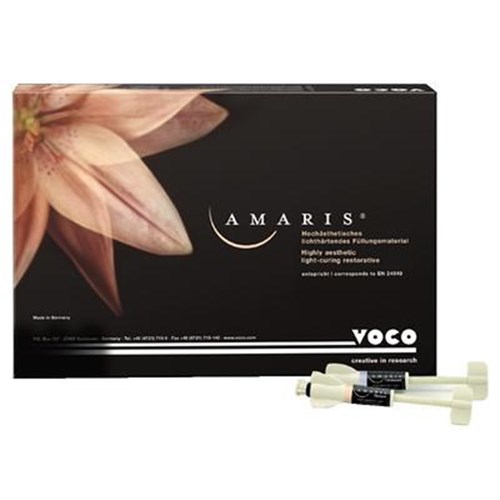 Voco Amaris - Highly Asthethic Light-Curing Restorative - Syringe Set - Shade 01, 02, TL, TN, TD - 4g Syringe, 5-Pack