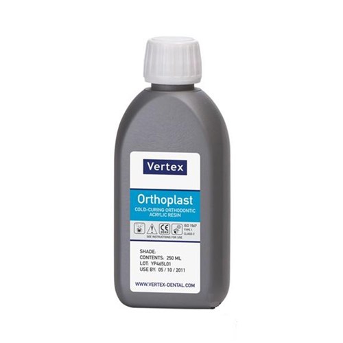 Vertex Orthoplast Liquid - Yellow - 250ml Bottle