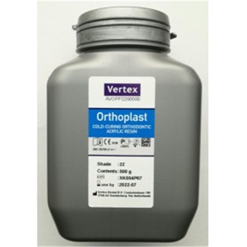 Vertex Orthoplast Powder - Shade 22 Clear - 500g Tub