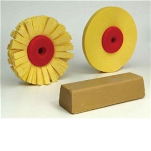 Vertex Lathe Polishing Mop 90mm with Leather Strips