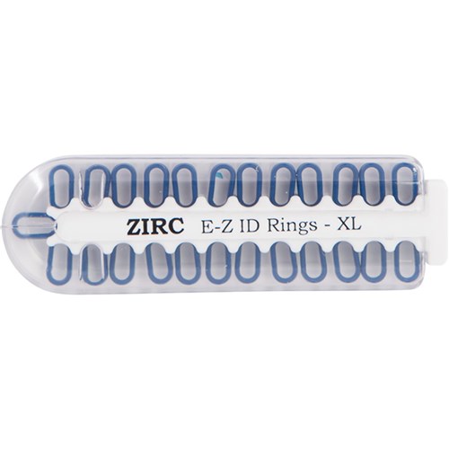 E Z ID Rings for Instruments XLarge Blue Pack 25