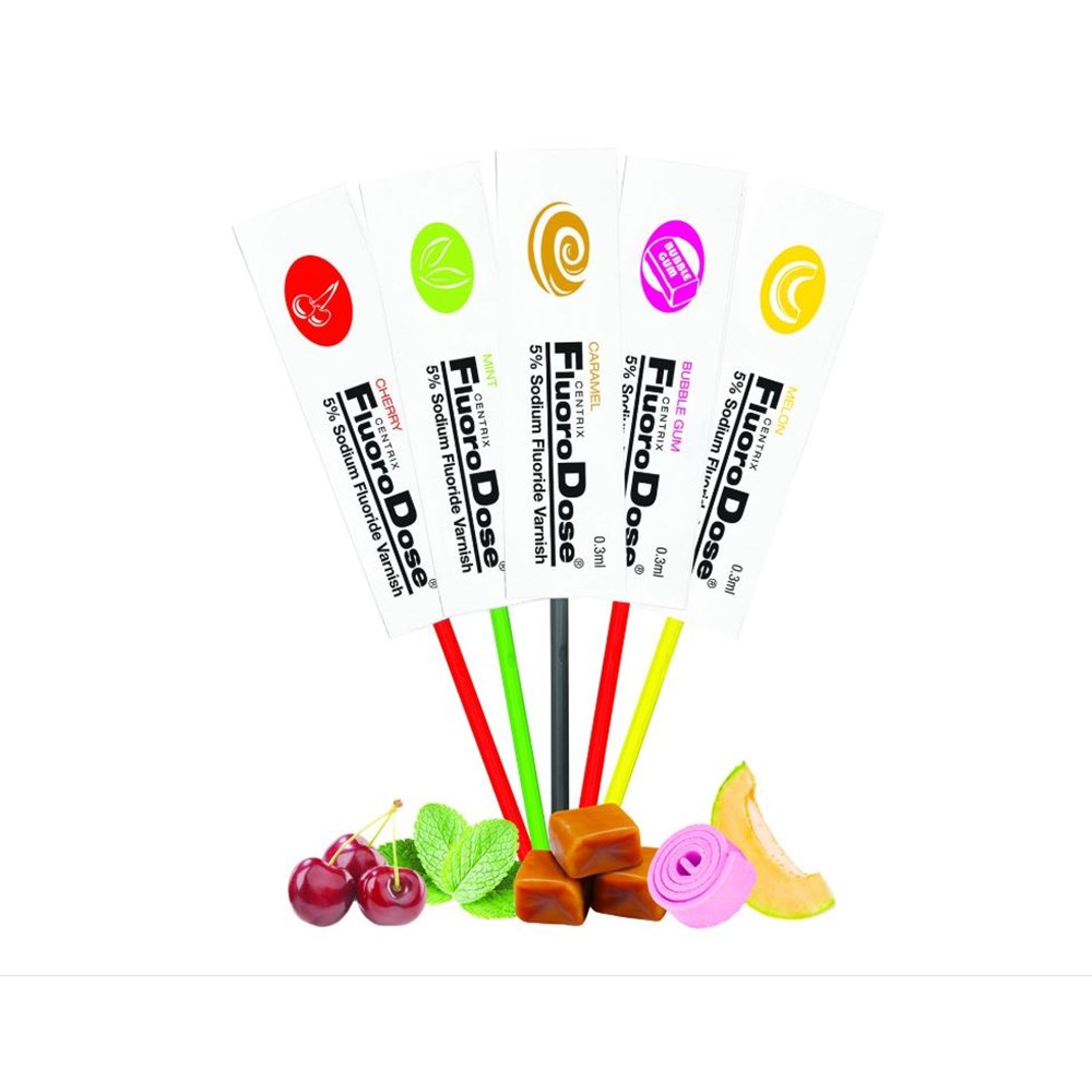 Centrix FLUORODOSE Fluoride Varnish Bubble Gum Pack of 120 Henry