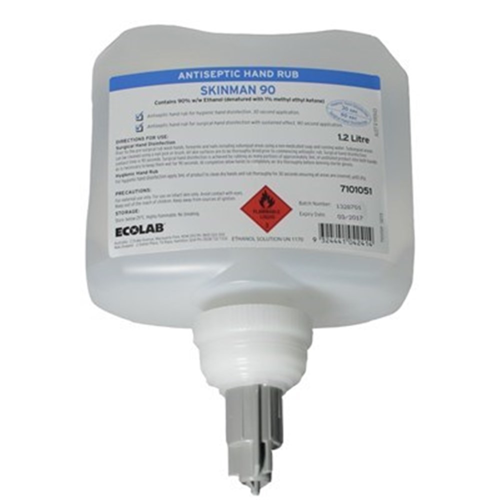 EC7101051 SKINMAN 90 Antiseptic Surgical Hand Rub x 1.2L Henry Schein Australian dental