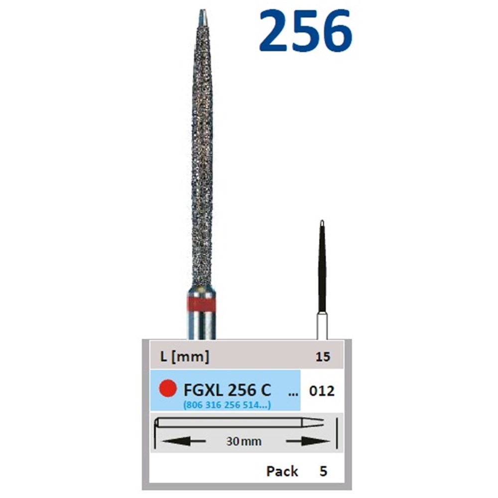 FGXL256C012 Horico Diamond Bur Safe End 256012 High Speed