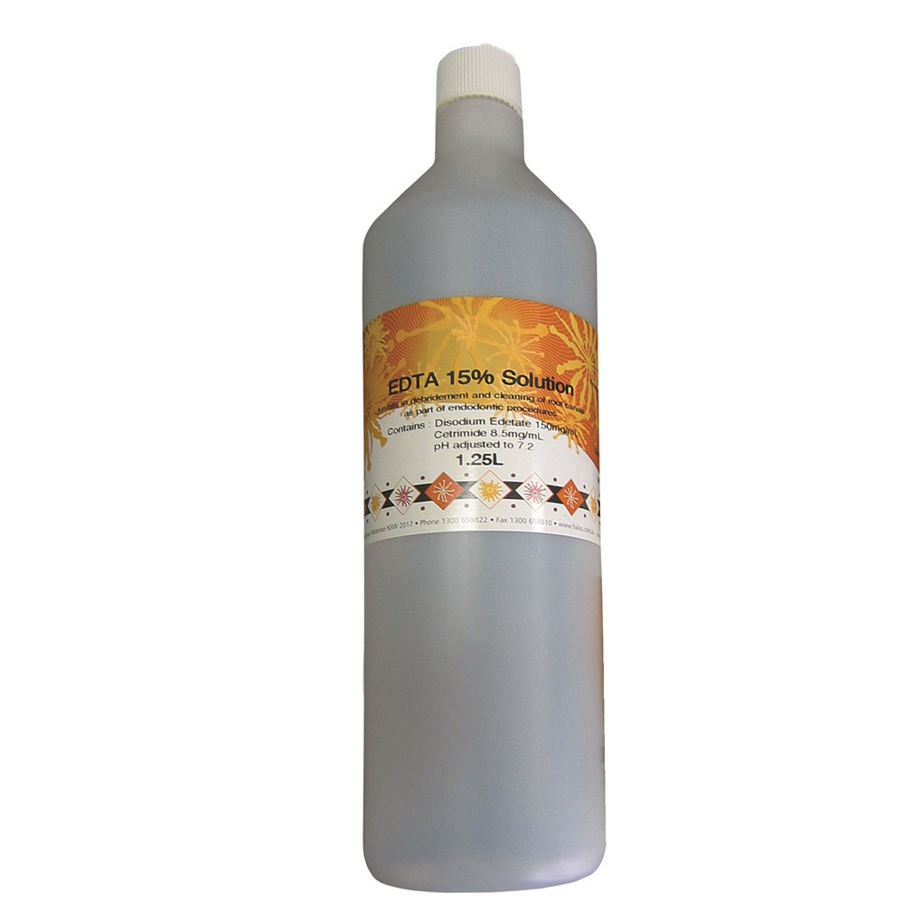 HSEDTA1250ML HALAS EDTA Solution 15 1.25 Litres Henry Schein Australian dental products