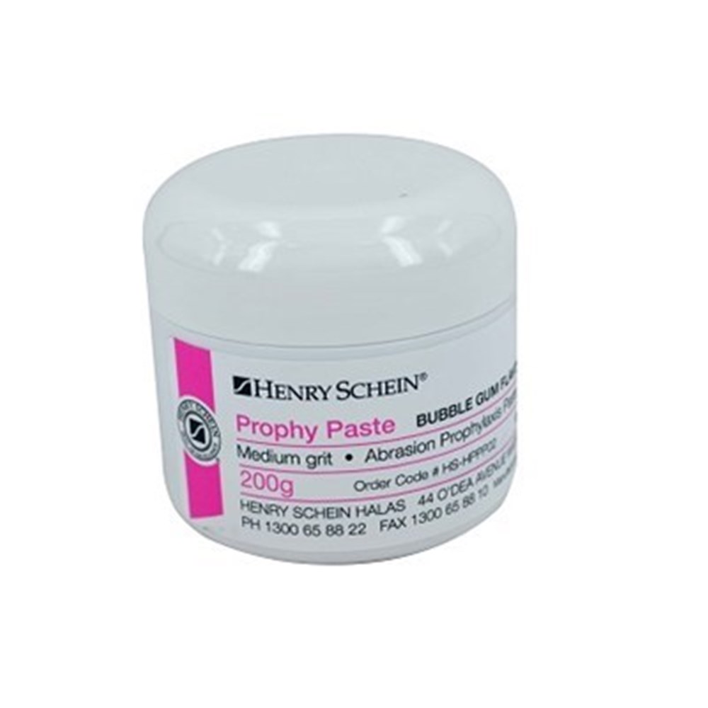 HSHPPP02 Prophy Paste HENRY SCHEIN Medium Bubble Gum 200g Henry Schein Australian dental