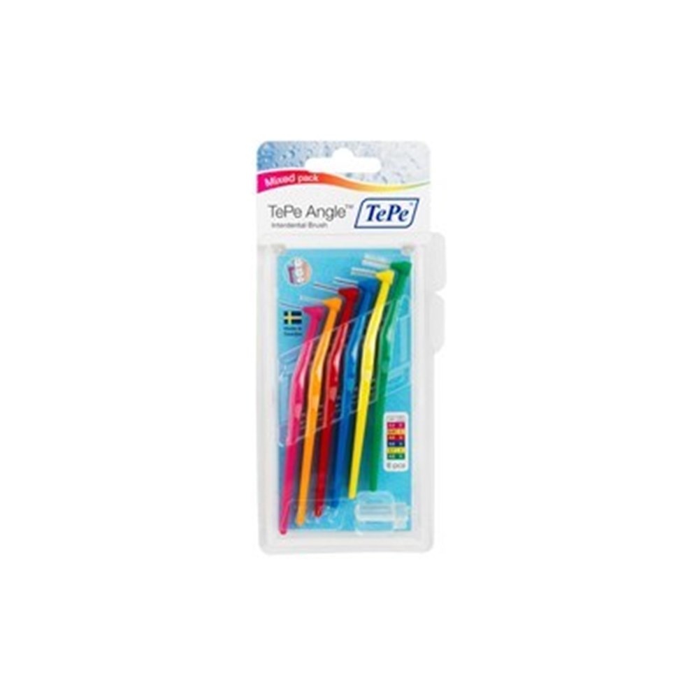 OZ84709 Tepe Angle Brushes Assorted Pack of 6 Henry Schein