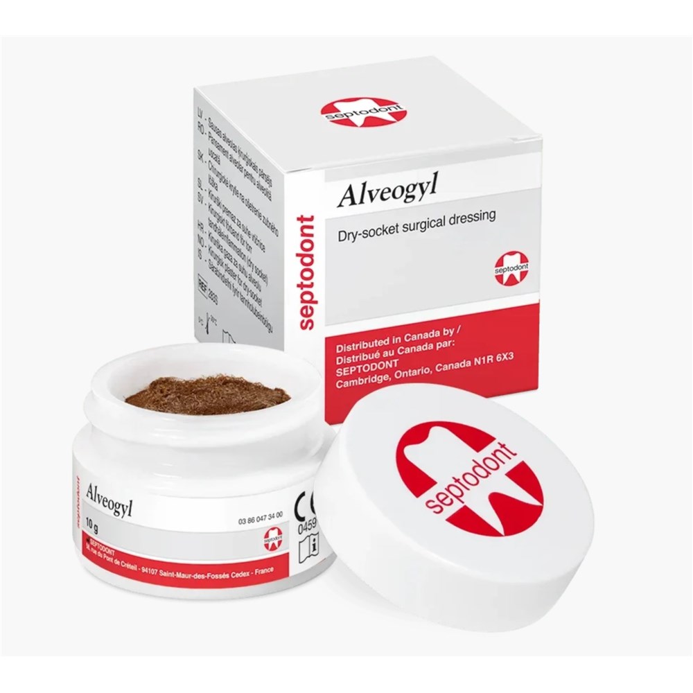 SP8936 ALVEOGYL Paste 10g Jar Used for Dry Socket Treatment Henry